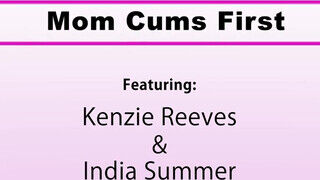 A csábos milf India Summer és szöszi kicsike tinédzser spiné Kenzie Reeves édeshármasban kamagyolnak - sex-videochat