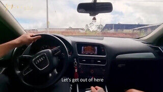 Latina bombázó méretes kannás tini tetkós barinő megkettyintve a kocsiban - sex-videochat