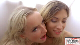 Shona River és Victoria Pure a csini tinédzser lányok hátsó lyukba kefélve. - sex-videochat