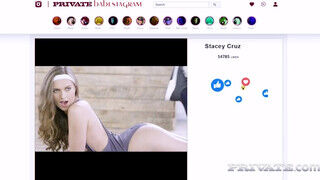 Stacy Cruz a sportos tini orbitális cickós kishölgy a személyi edzővel kúr - sex-videochat