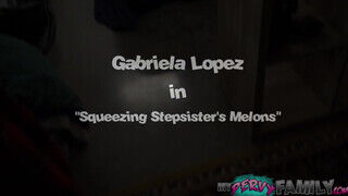 Gabriela Lopez az óriás cicis brazil nevelő húgi kúrel a tesójával - sex-videochat