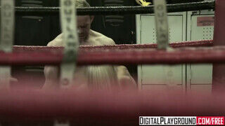 Jesse Jane a a kerek sportos óriási cickós szöszi milf a ringben dug - sex-videochat