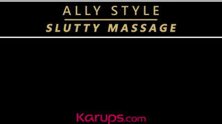 Ally Style a bájos masszőr leányzó felajzott a srácra - sex-videochat