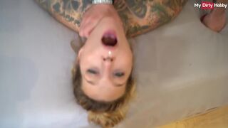 Kíméletlen német amatőr milf cumizza a kolosszális fasznak