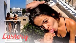 Latin amatőrök forró balkon kúrása