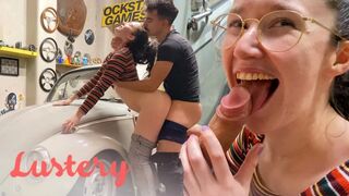 Aranyos amatőrök hancuroznak a garázsban vadul