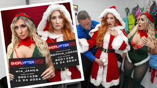 Mrs. claus és tündérsegéd milfjei ellopnak és büntetésként piszkosul megdugják őket