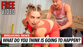 A jógaóra izgalmas fordulatot vett a szöszi csajjal, Jayla De Angelisszal