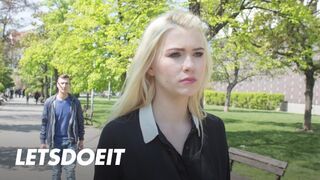 Csinos lengyel világos szőke Misha Cross cumizza a külföldi vastag fazt külföldön és jól meglovagolja