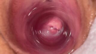 Kamera mélyen mia szűk tejes vaginában