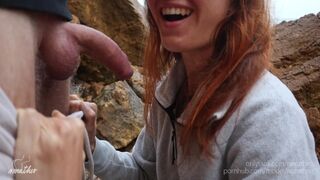 Nyilvános oboázás és gyors együttlét a strandon pov-ban