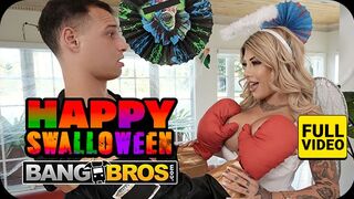 BANGBROS Hálózat Kerek Milfje Vadul Cumizza Mostohafia Termetes Farkát Halloween Előtt