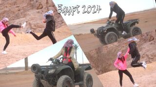 Motor, bulkesz és baszás: izgat, ahogy a sínai-sivatagban motorozik egy szép ribanc, egyiptom 2024